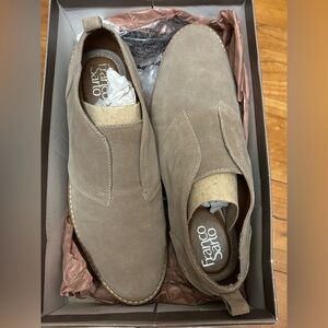 Franco Sarto Taupe Suede Loafers